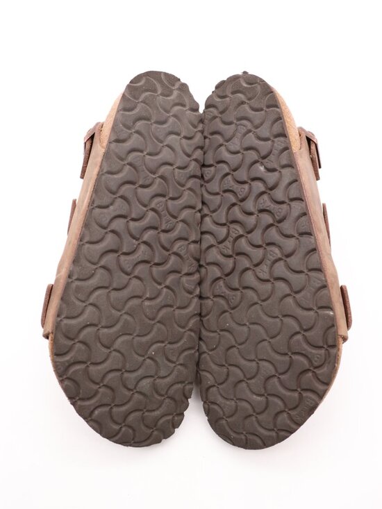 Birkenstock Milano Women\'s 11 Men\'s 9 Birko-Flor Slingback Sandals Brown Leather